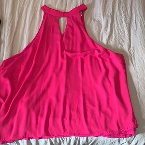 Hot pink blouse